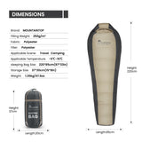 Mountaintop® Mummy Sleeping Bag - mountaintopoutdoor